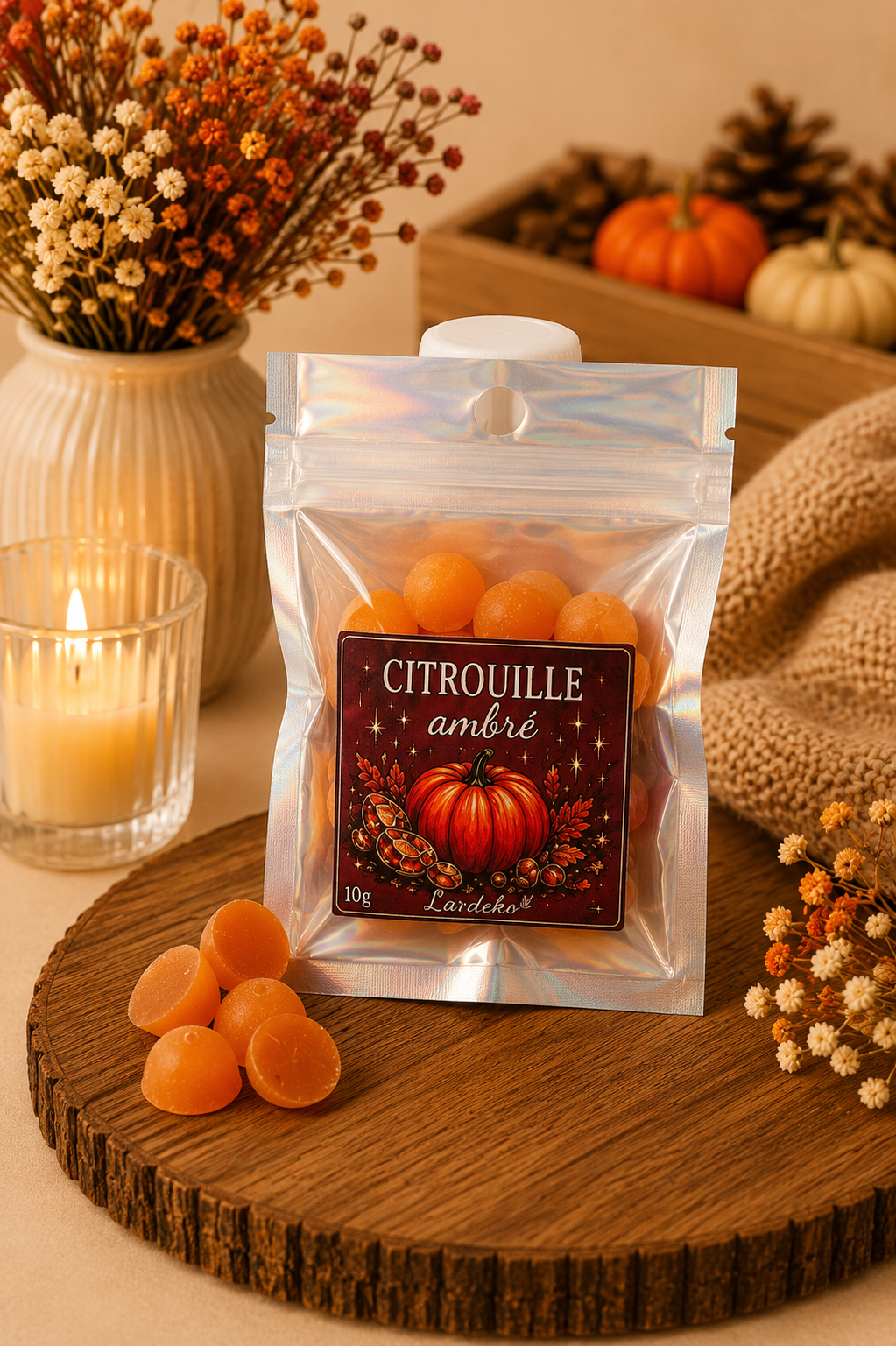 Fondant parfumé Citrouille ambrée – 10 g