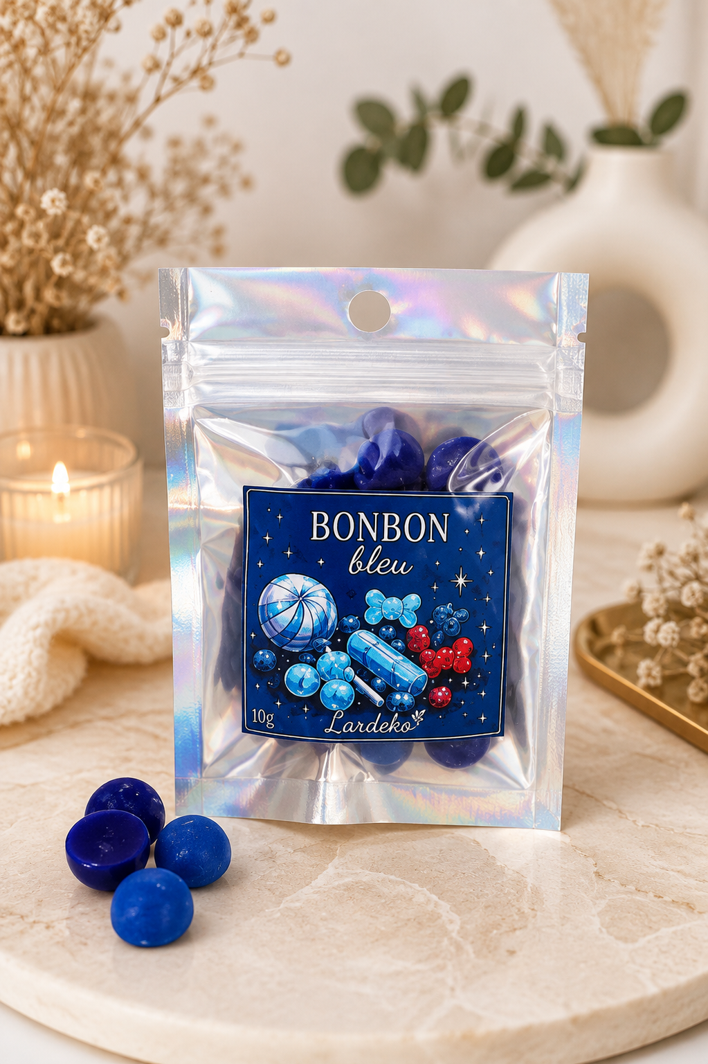 Fondant parfumé Bonbon bleu – 10 g