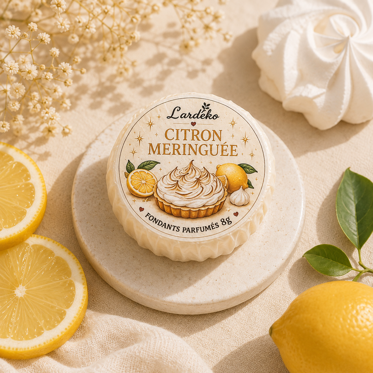Fondant en galet – Tarte Citron Meringué