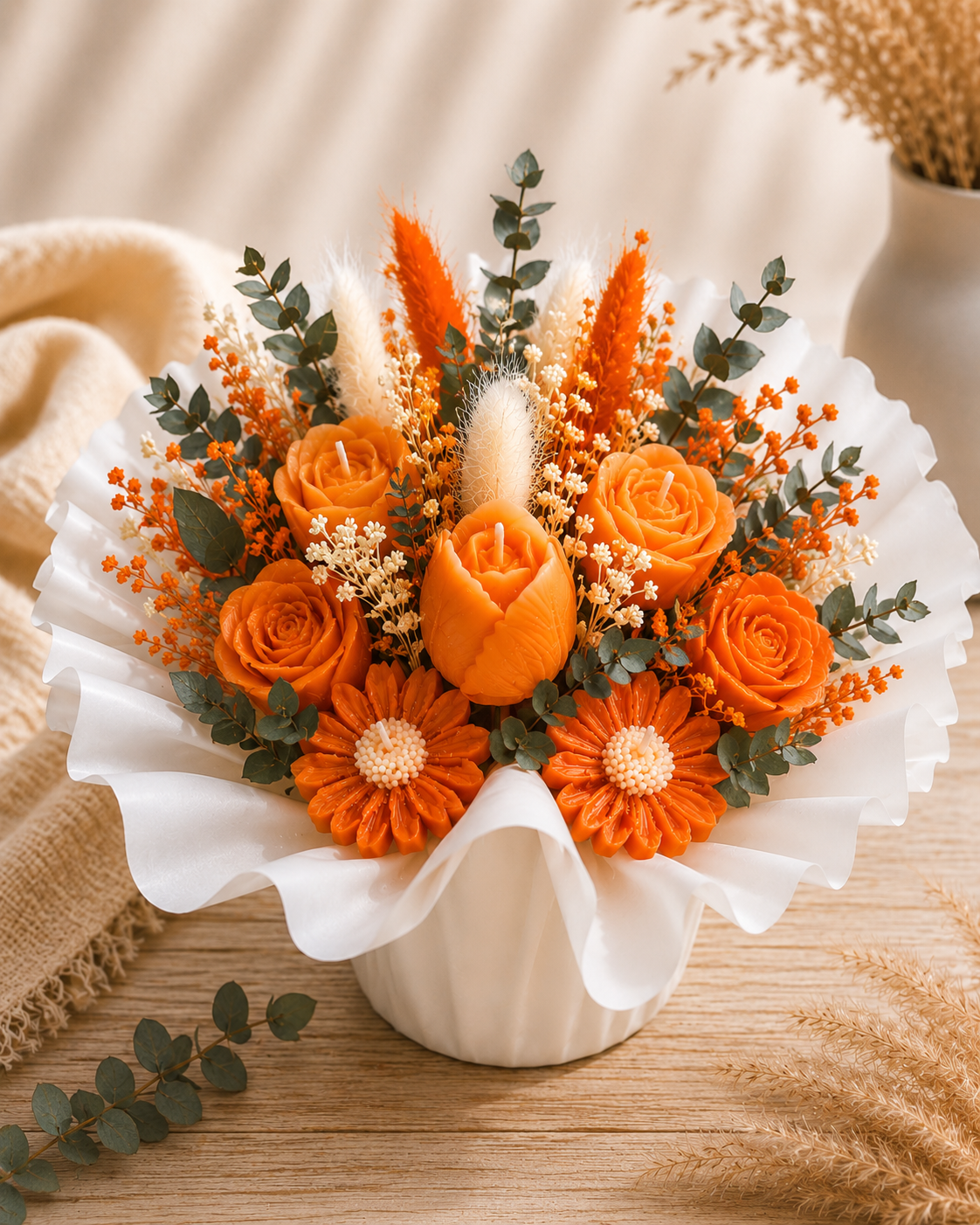 Bouquet de Bougies - Éclat d'Ambre