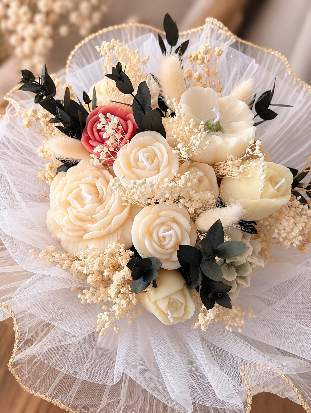 Bouquet de mariée – 14 bougies parfumées