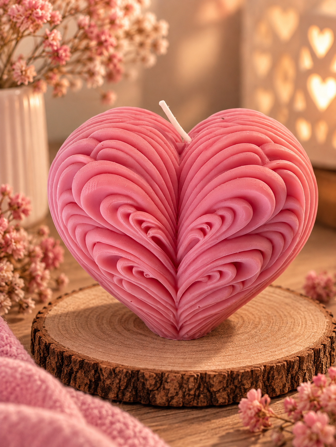 Bougie parfumée Rose – Fleur éternelle