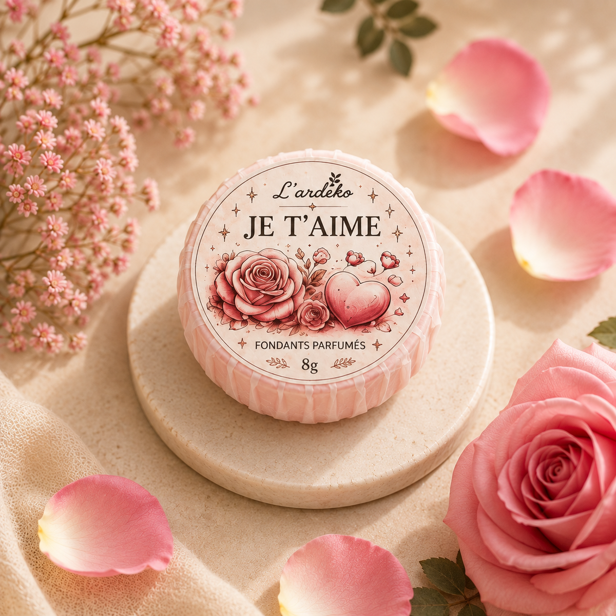 Fondant en galet – Je t'aime