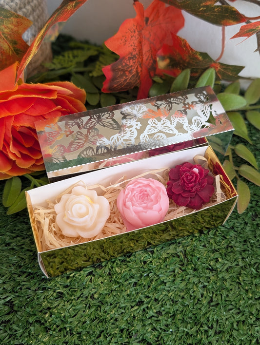 Coffret de 3 fondants parfumés fleurs