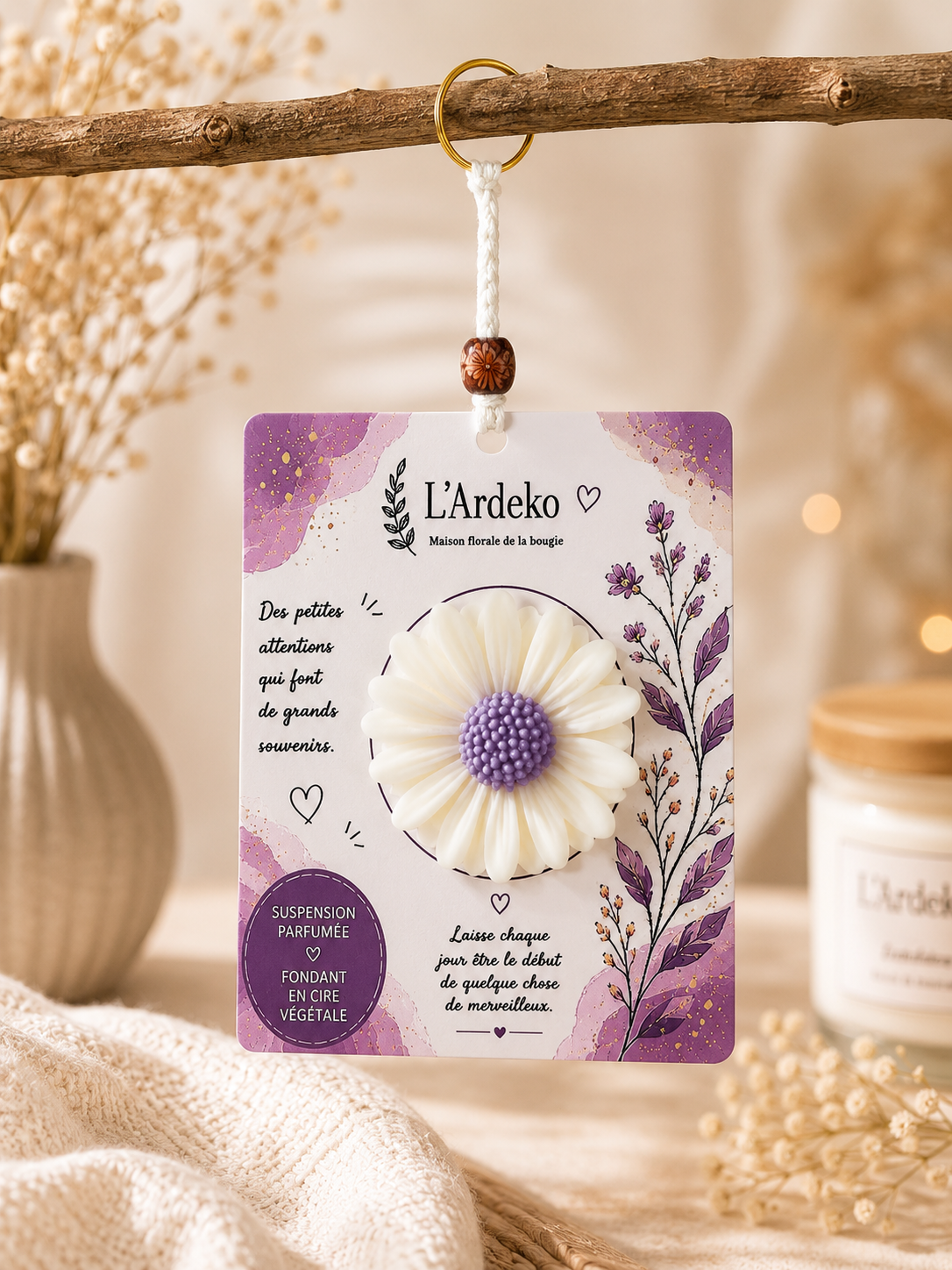 Suspension Violette Fruits rouges – De petites attentions, grands souvenirs