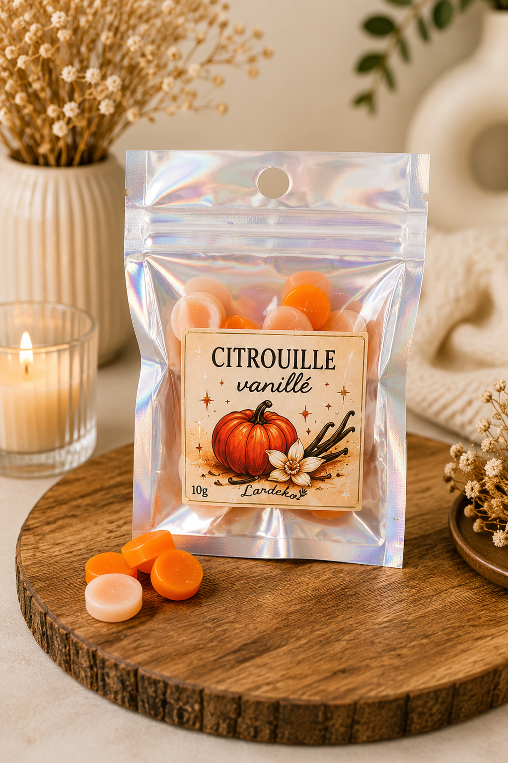 Fondant parfumé Citrouille vanillée – 10 g