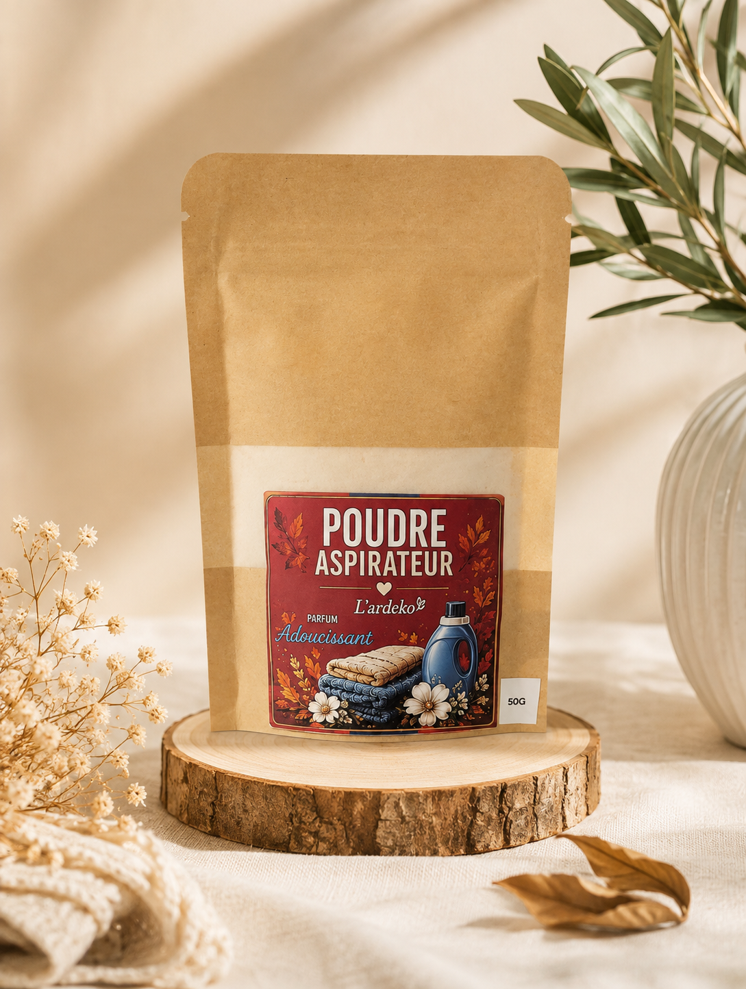 Poudre aspirateur – Adoucissant