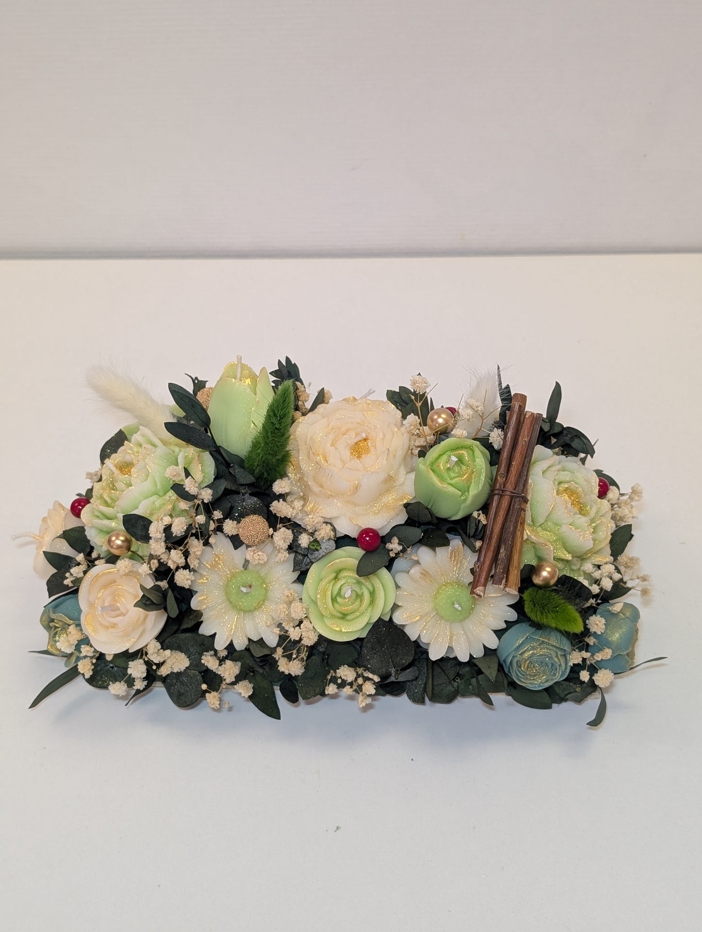 Centre de table vert