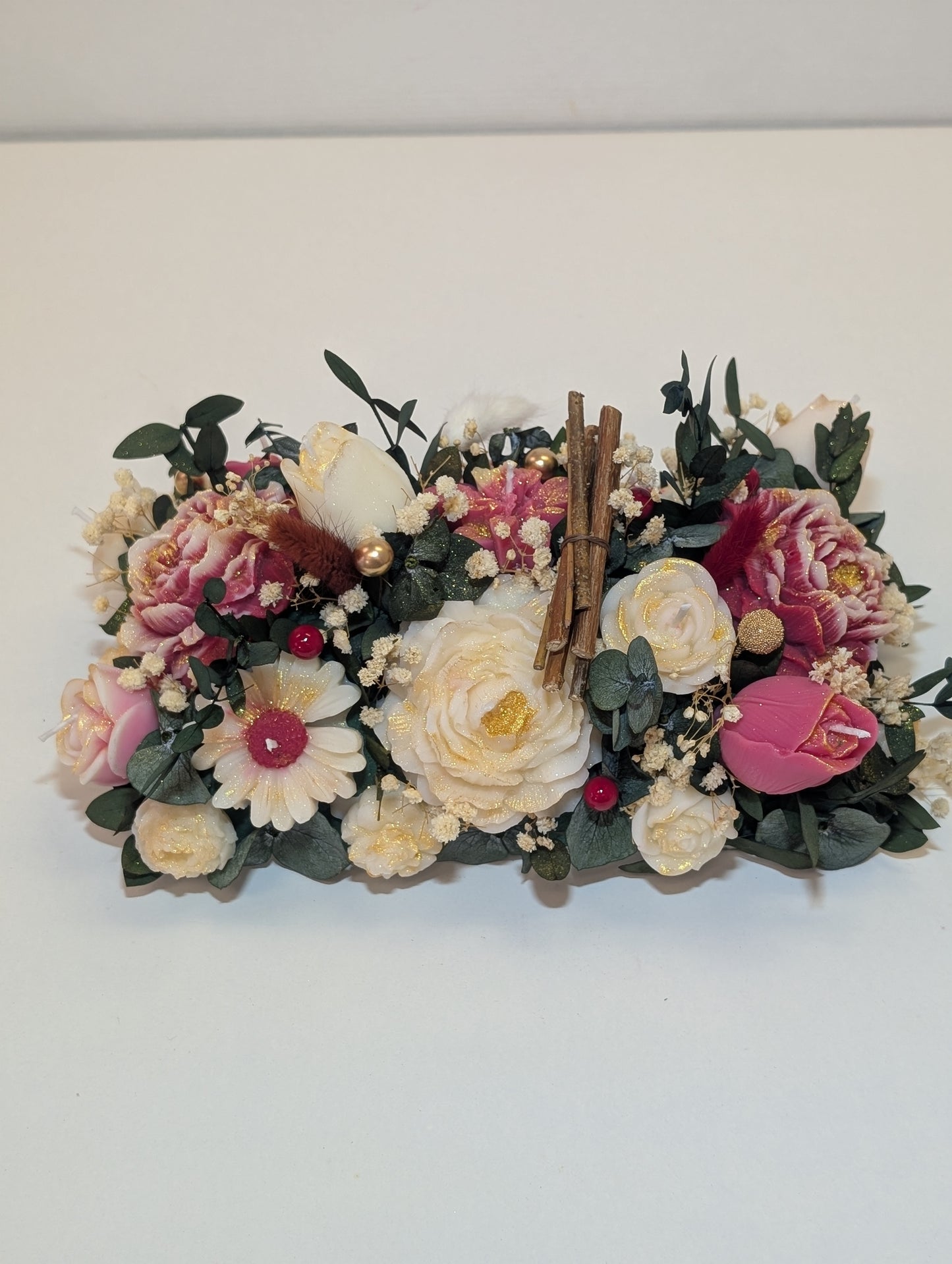 Centre de table rosé