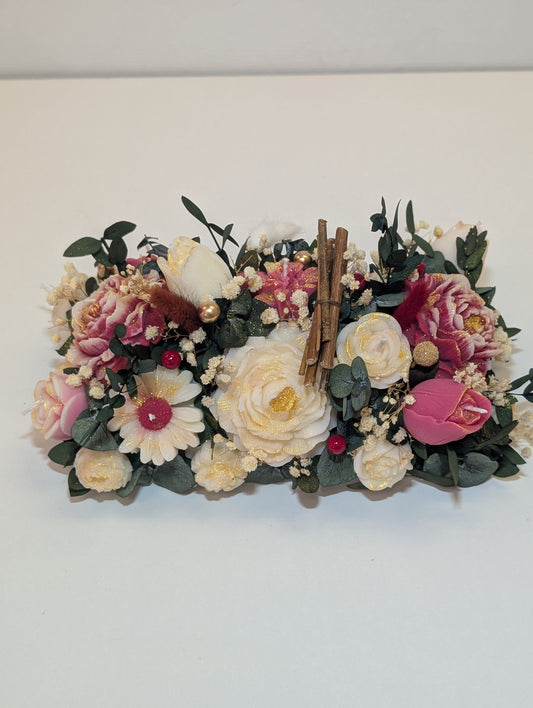 Centre de table rosé